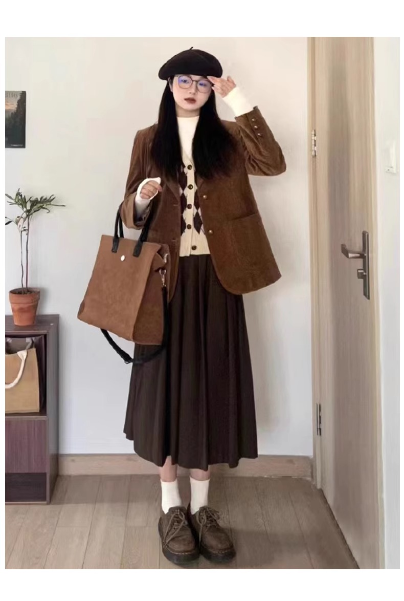 プリーツスカート 上品なシルエットプリーツロングスカート