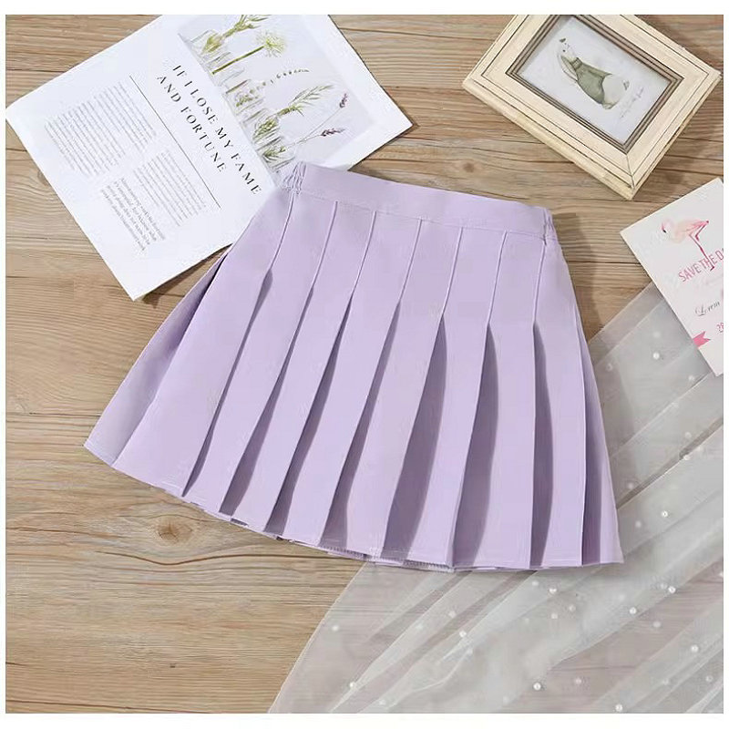 韓国子供服女の子プリーツスカート可愛いミニ丈