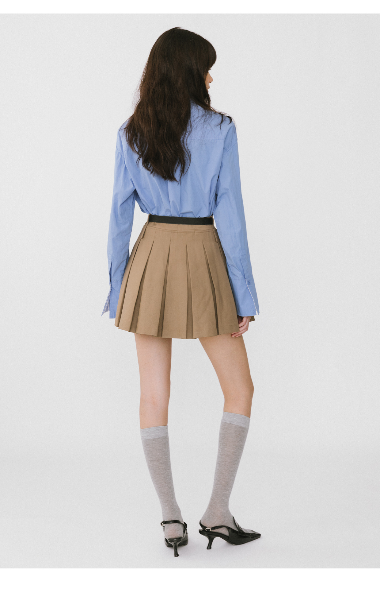 プリーツスカート 制服風プリーツミニスカート
