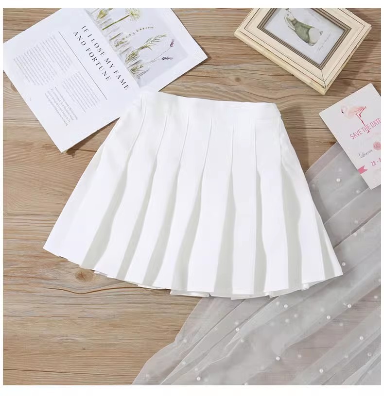 韓国子供服女の子プリーツスカート可愛いミニ丈
