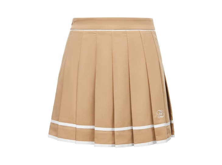 プリーツスカート ラインデザインプリーツミニスカート