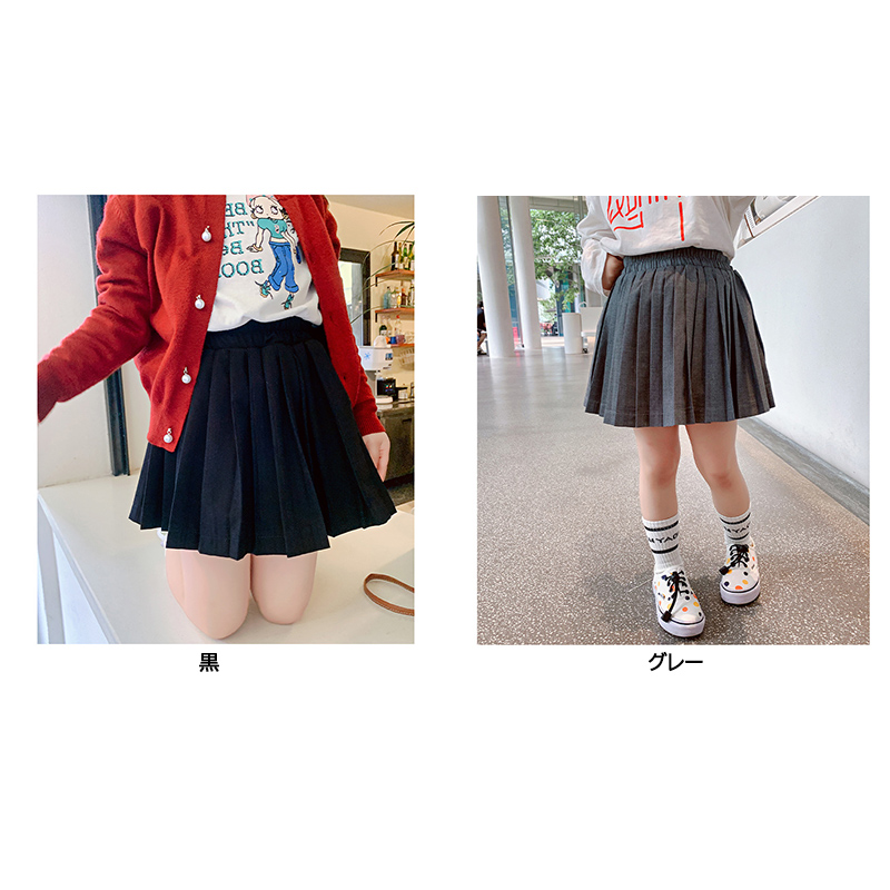 韓国子供服 女の子 プリーツスカート フォーマル