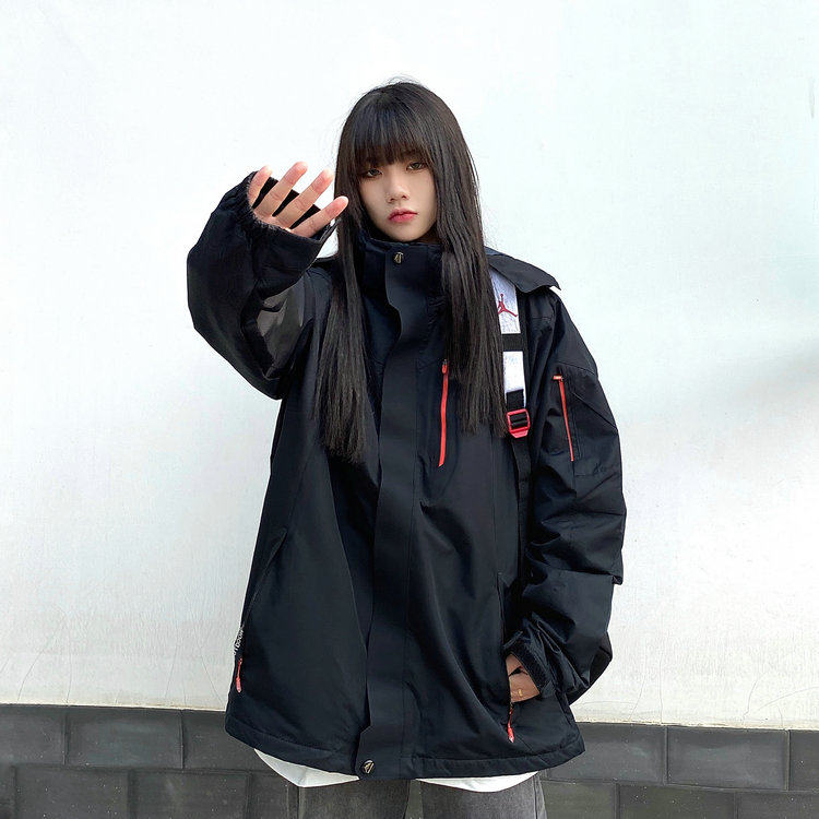 レインウェア 多機能ポケット付きゆったりフード雨具ジャケット