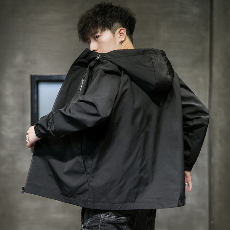 レインウェア 防水フード付き軽量オーバーサイズレインジャケット