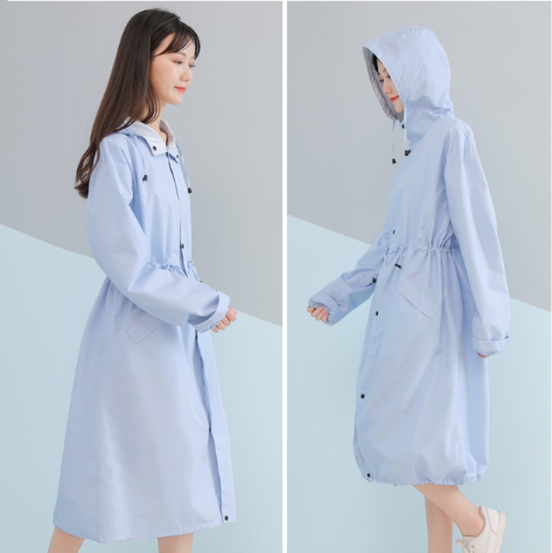 【売切】長めの着丈がお洒落なレインウェア