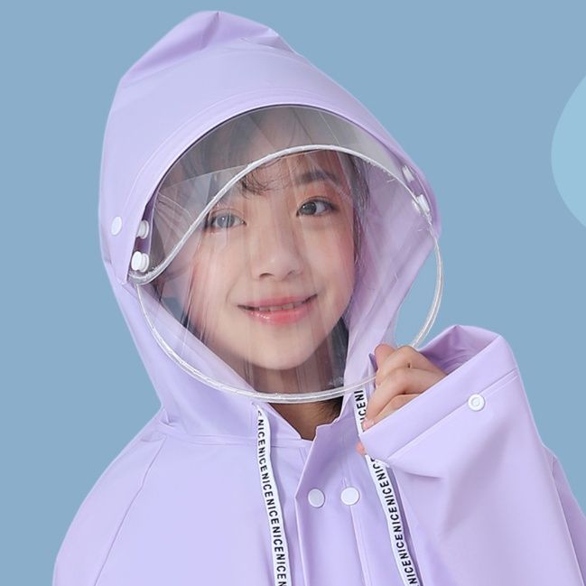 レインウェア 透明窓付きフード子供用レインコート