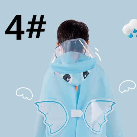 レインウェア 子供用動物柄 うさぎひよこ 着脱簡単 軽量防水