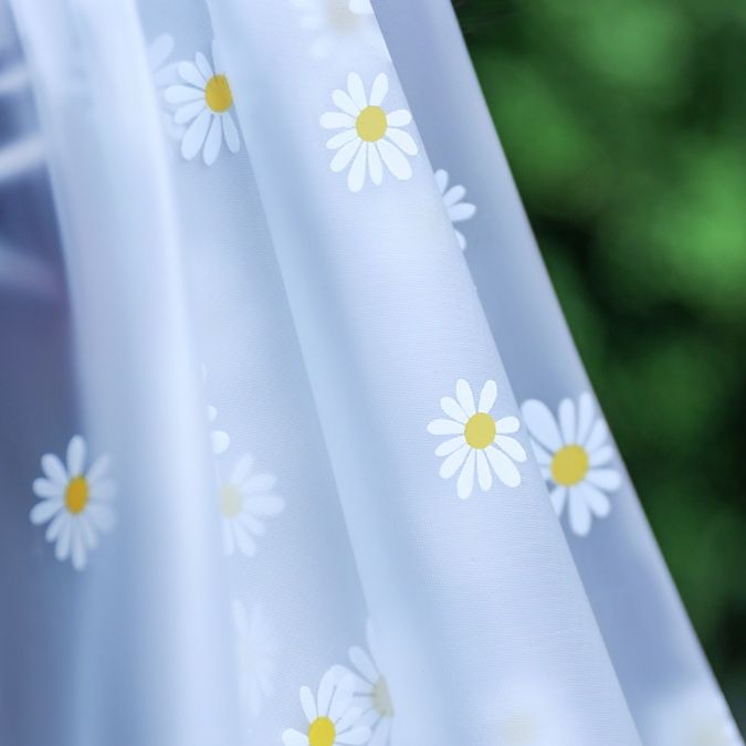 レインウェア 花柄透明自転車用リュック対応レインコート