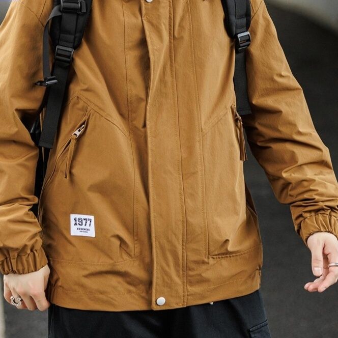 レインウェア 多機能ポケット付き防水レインジャケット