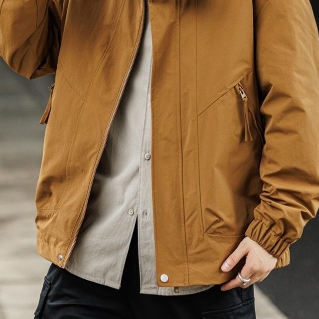レインウェア 多機能ポケット付き防水レインジャケット