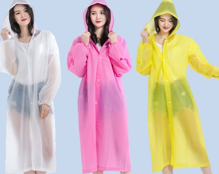 レインウェア リュック対応フード付き軽量レインコート