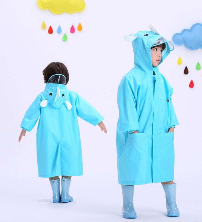 レインウェア 動物フード付き防水ポンチョ型レインウェア
