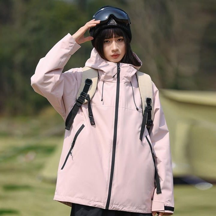 レインウェア 多機能ポケット付き防水透湿レインジャケット