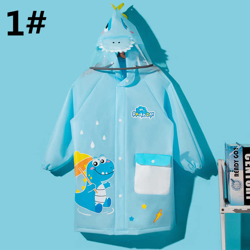 レインウェア 子供用動物柄レインコート 可愛い恐竜くま柄 防水軽量