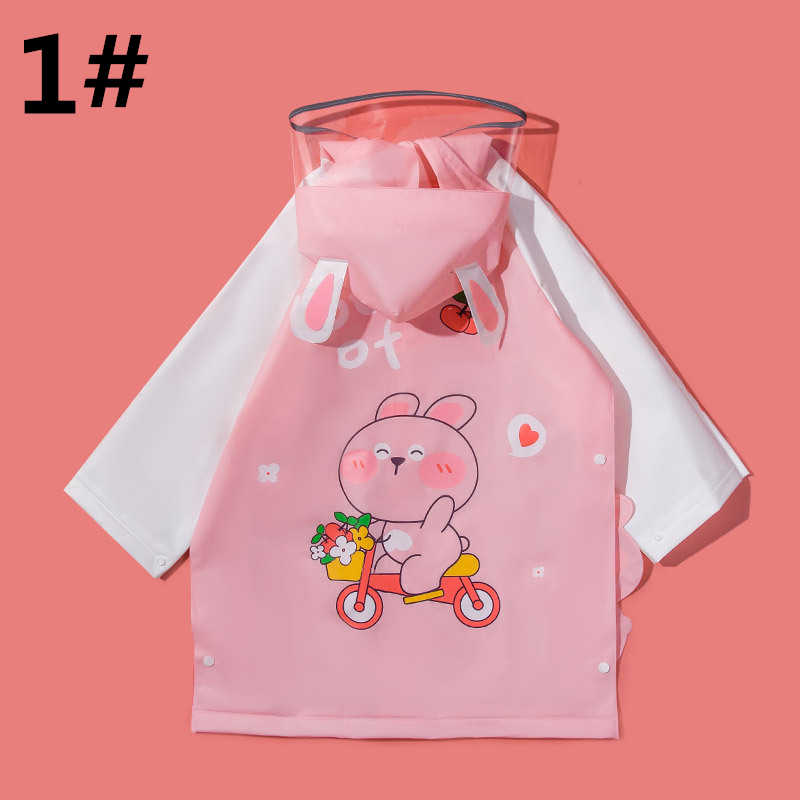 レインウェア 可愛い動物柄子供用雨合羽 軽量防水レインコート