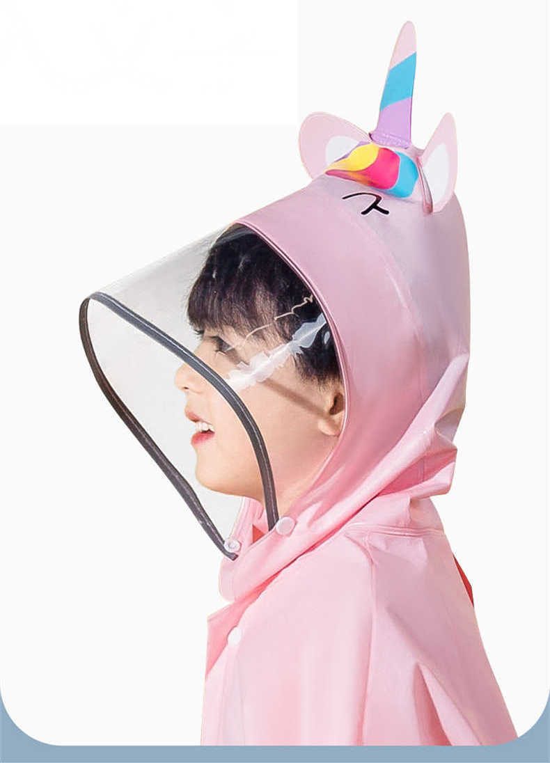 レインウェア 子供用動物柄 うさぎひよこ 着脱簡単 軽量防水
