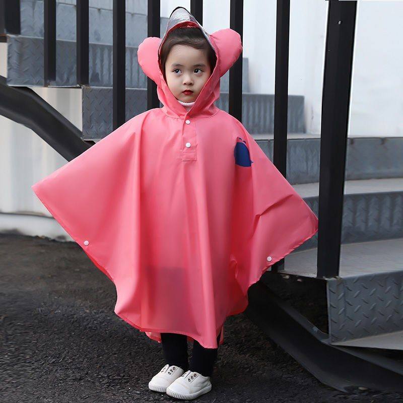 レインウェア 可愛い耳付きフード レインポンチョ 子供用