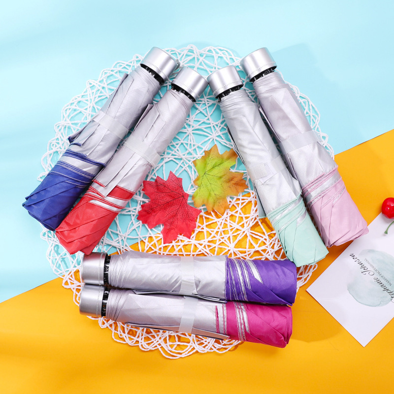 折りたたみ傘 裏地配色が映える軽量　晴雨兼用