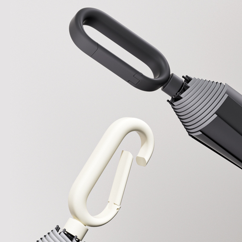 折りたたみ傘 楕円型ハンドル折りたたみ傘メンズ向け軽量タイプ