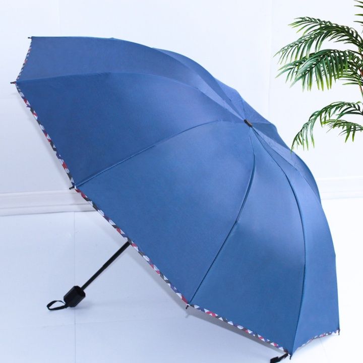 折りたたみ傘 縁取り配色が可愛い軽量コンパクト折りたたみ傘