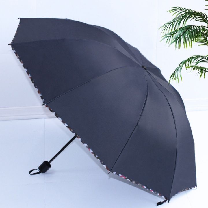 折りたたみ傘 縁取り配色が可愛い軽量コンパクト折りたたみ傘