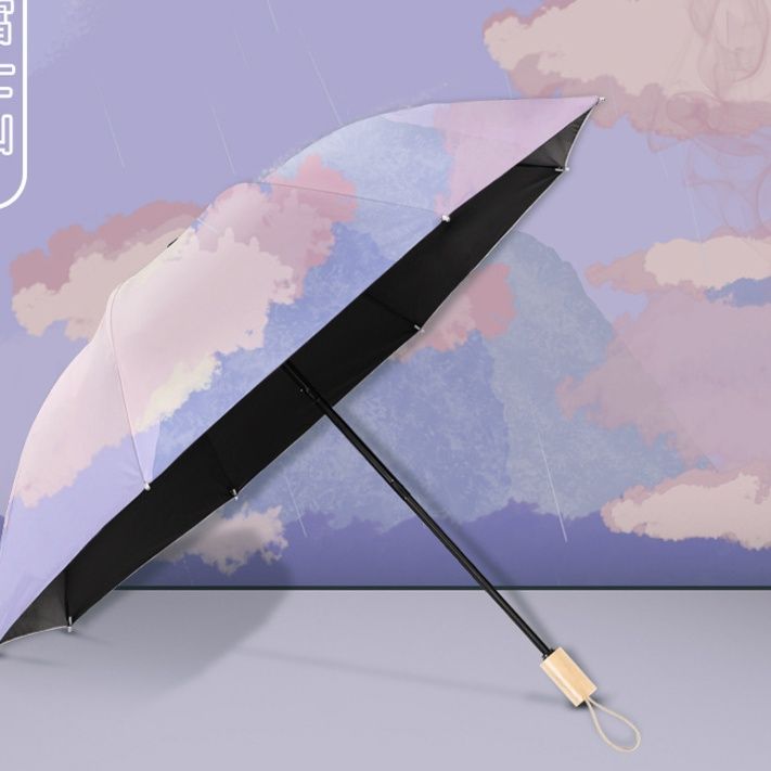折りたたみ傘 淡彩グラデーション晴雨兼用折りたたみ傘
