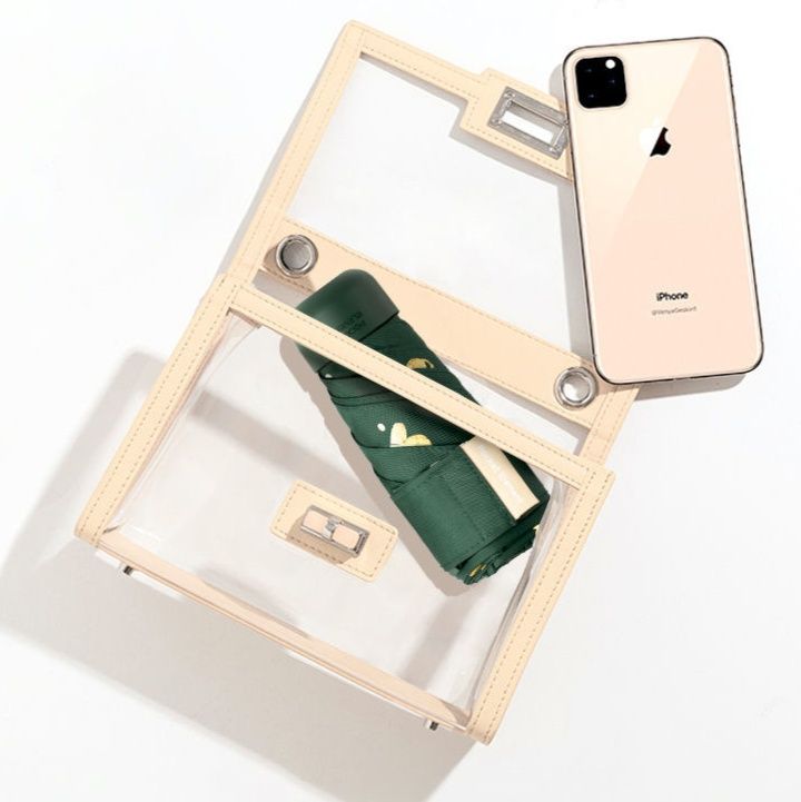 折りたたみ傘 ハート柄刺繍の軽量コンパクト晴雨兼用折りたたみ傘