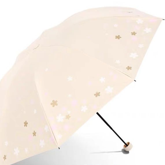 折りたたみ傘 小花柄日傘雨傘兼用折りたたみ傘