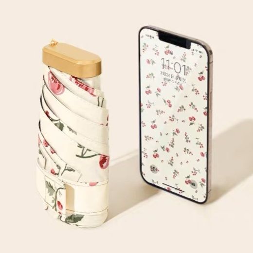 折りたたみ傘 小花柄の超軽量コンパクト折りたたみ傘