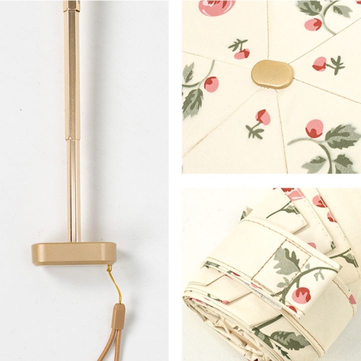 折りたたみ傘 小花柄の超軽量コンパクト折りたたみ傘