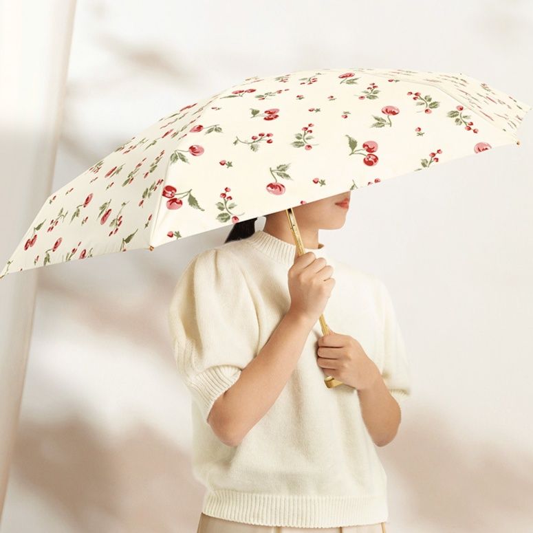 折りたたみ傘 小花柄の超軽量コンパクト折りたたみ傘