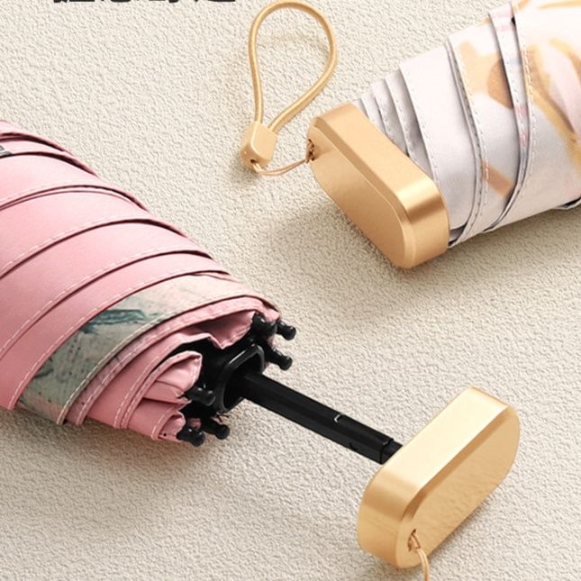 コンパクト折りたたみ傘 晴雨兼用 軽量携帯便利