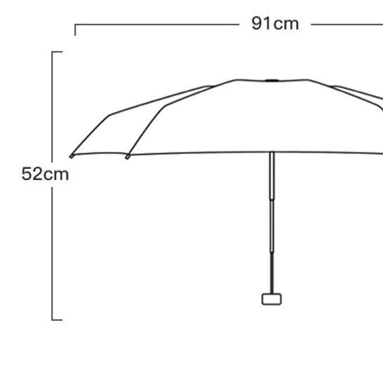 コンパクト折りたたみ傘 晴雨兼用 軽量携帯便利