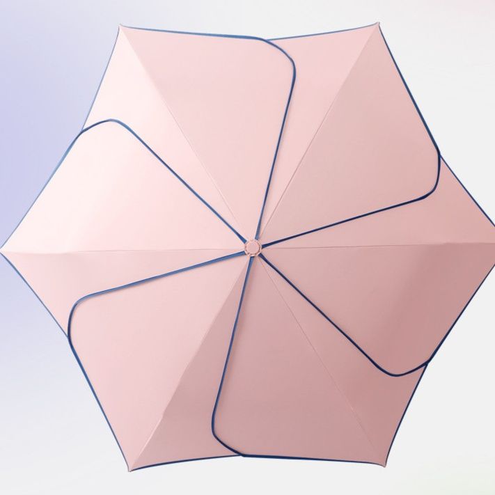 折りたたみ傘 花柄ストライプ柄晴雨兼用折りたたみ傘　コンパクト設計