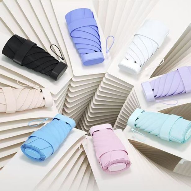 折りたたみ傘 超軽量ミニサイズ五段折りたたみ傘