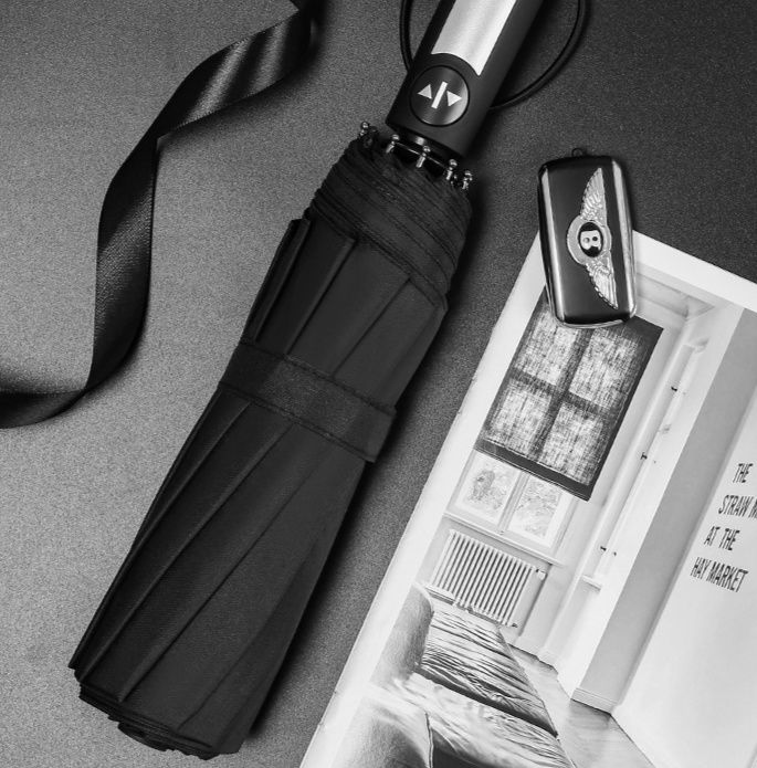 折りたたみ傘 自動開閉式高級感漂う折りたたみ日傘