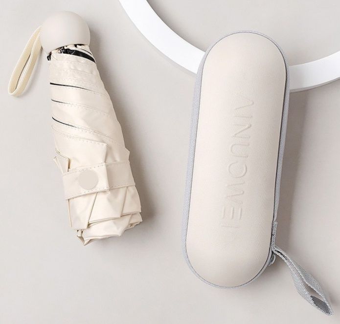 折りたたみ傘超軽量カプセル型ケース付き日傘