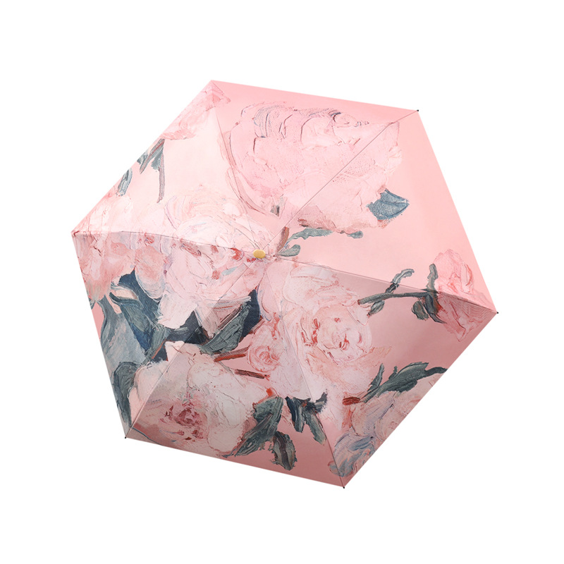 コンパクト折りたたみ傘 晴雨兼用 軽量携帯便利