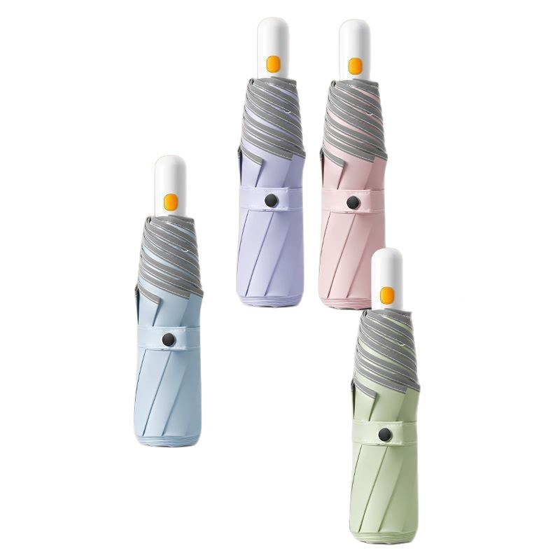 折りたたみ傘 可愛いリボン付き配色切替折りたたみ傘