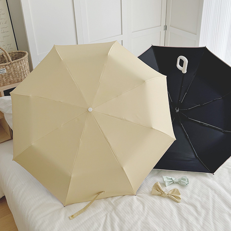キッズ用リボン付きパステル折りたたみ傘