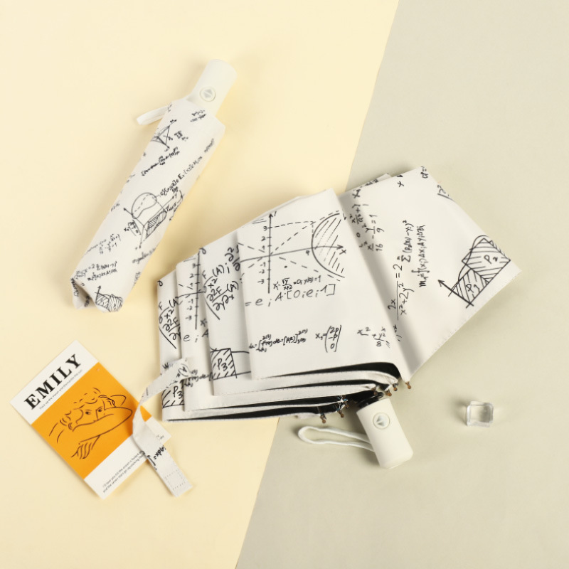 折りたたみ傘 手書き風イラスト柄晴雨兼用折りたたみ傘