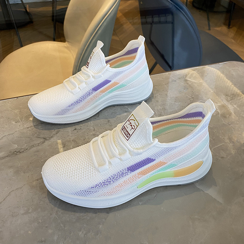 メッシュ軽量波紋ランニングシューズ