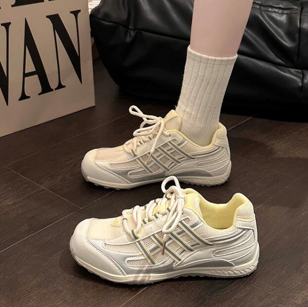 厚底通気性ランニングシューズ夏用運動靴