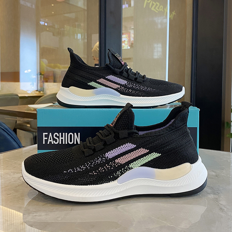 メッシュ軽量波紋ランニングシューズ