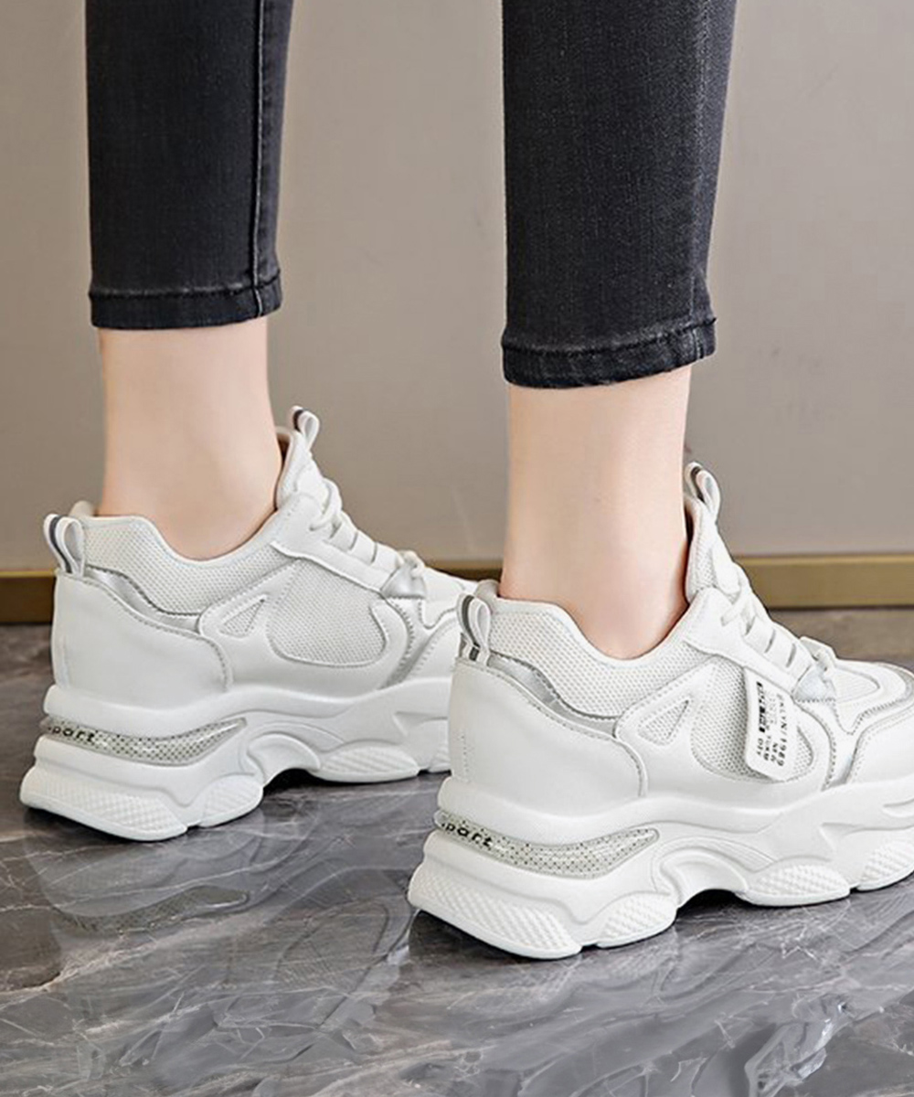 ランニングシューズ 厚底ダッドスニーカー 美脚効果 スタイルアップ