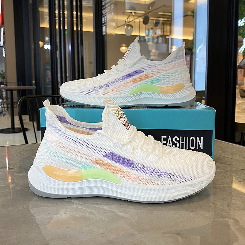 メッシュ軽量波紋ランニングシューズ