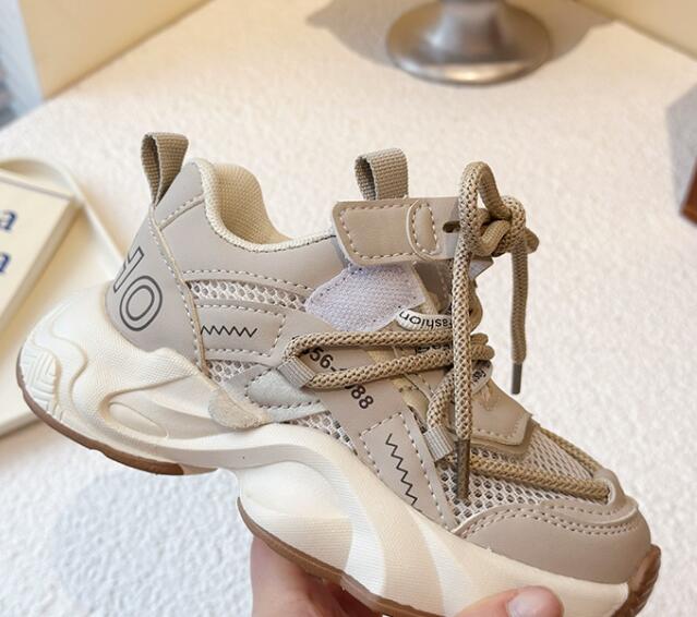 子供用運動靴マジックテープ付きランニングシューズ