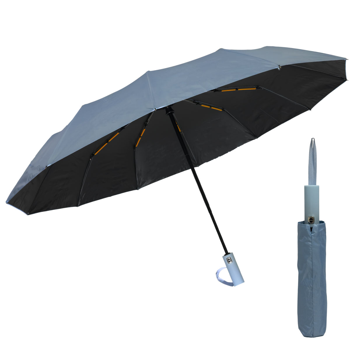 晴雨兼用日傘 24本骨 折りたたみ 自動開閉 強風対応