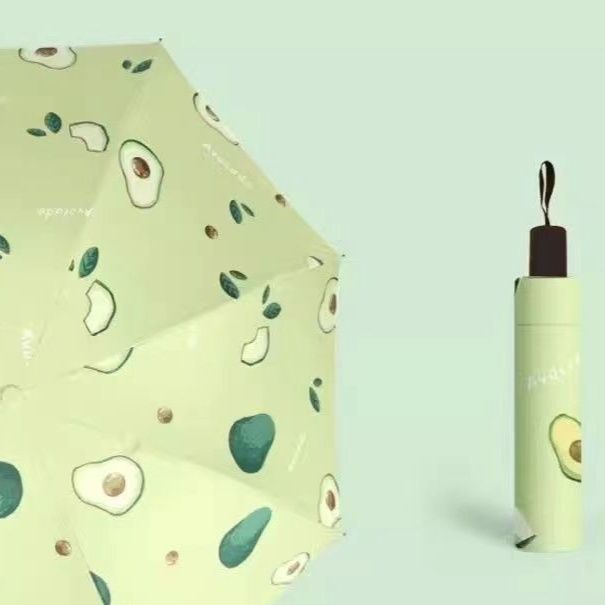 おしゃれ日傘果物モチーフ柄折りたたみ日傘