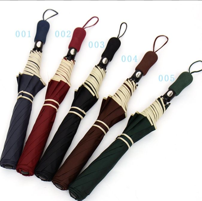 折りたたみ日傘配色ライン入り